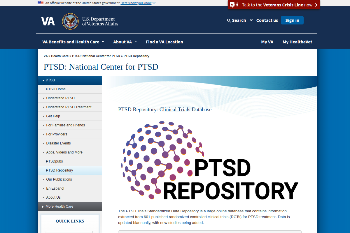 PTSD Trials Repository